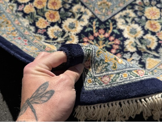 Hand-Knotted Wool Carpet, 10'-4