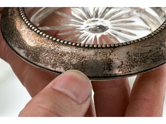 Sterling Mounted Coaster Lot