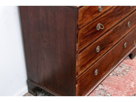 George III Mahogany Chest, Ca. 1820