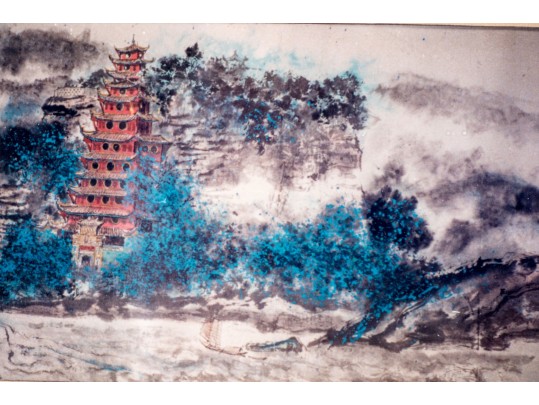 Signed Diminutive Chinese Paining On Paper