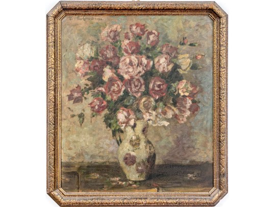 Signed Oil On Board, Floral Still Life