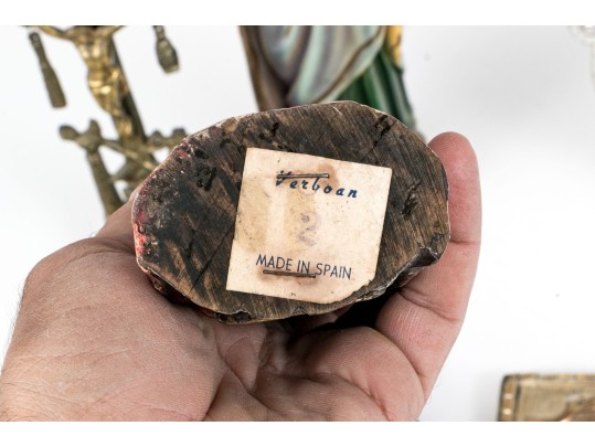 Collection Of Vintage And Antique Christian Decor