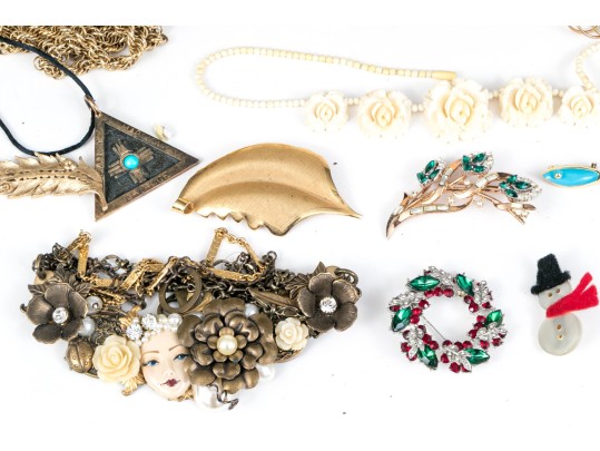 Large Collection Vintage Costume Jewelry