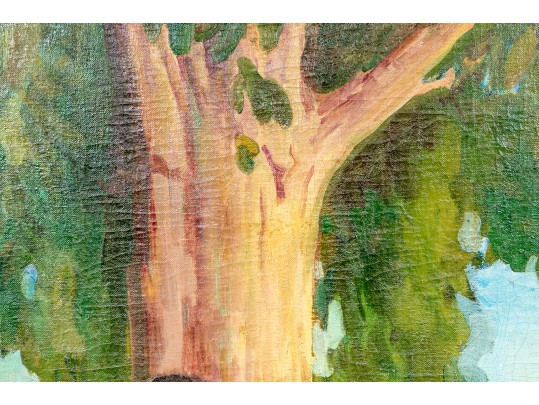 George Davidson (Polish-American, 1889-1965)  Oil On Canvas, Allegorical Familial Scene Study