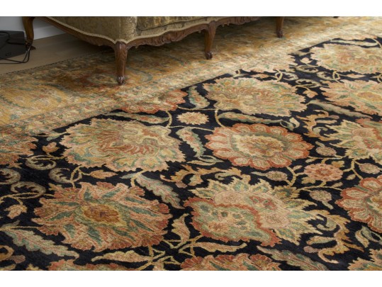 Hand-knotted Wool Palace Size Carpet, 12'-1/2