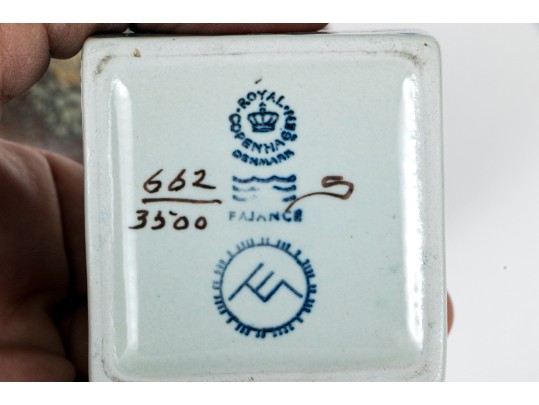 Group Of Three Nils Thorsson Mid-century Royal Copenhagen Painted Ceramics