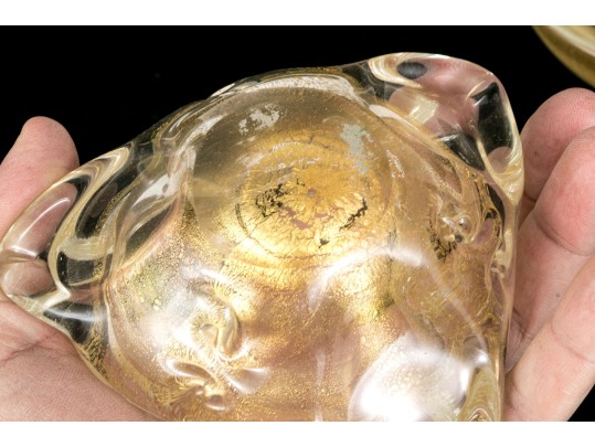 Five Mid-Century Murano Glass Bowls And Ashtrays