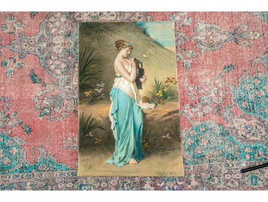 Signed A. Le Cortez After Robert Julius Beyschlag (German, 1838-1903) Psyche With Urn