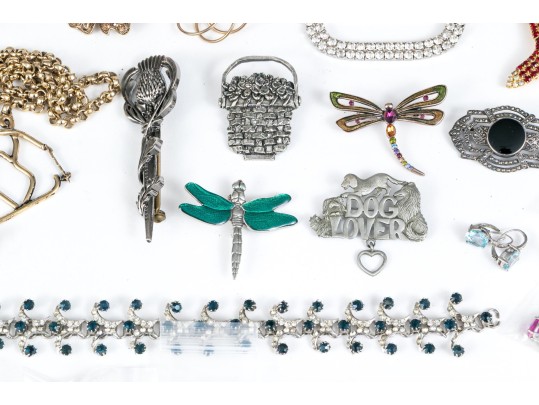 Large Collection Vintage Costume Jewelry