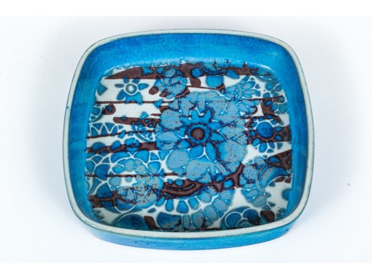 Nils Thorsson Mid-century Royal Copenhagen Ceramic Square Bowl
