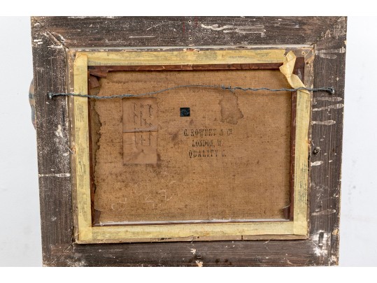 Antique Oil On Canvas, Manzoni In The Manner Of Diaz