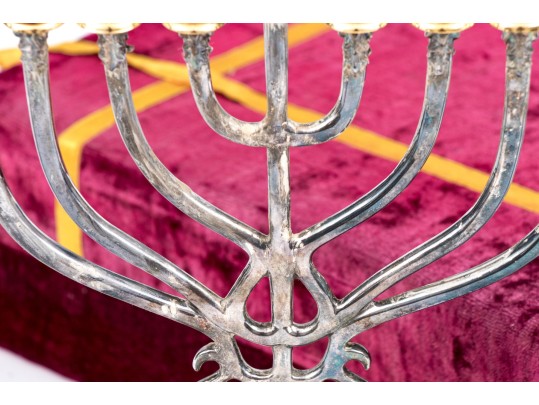 Silver Plated Menorah