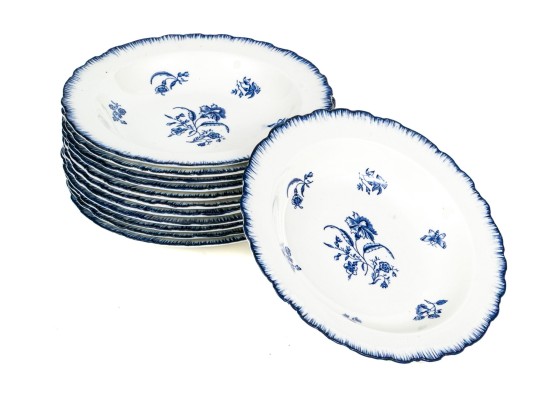 Set Of Twelve English W.H. Plummer China Bowls