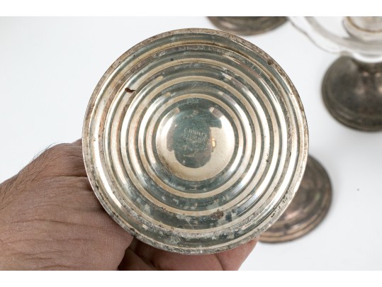 Lot Of Ten Pieces Of Sterling Weighted Silver