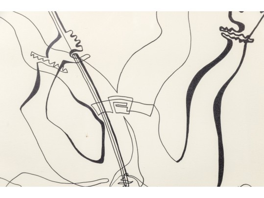 Signed Ltd Ed Lithograph, Man With Tiny Elephant, 1976