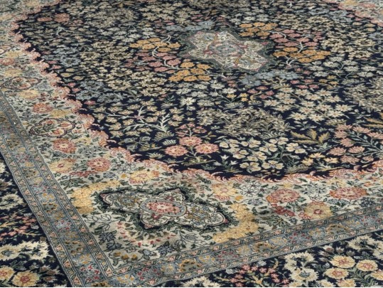 Hand-Knotted Wool Carpet, 10'-4