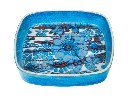 Nils Thorsson Mid-century Royal Copenhagen Ceramic Square Bowl