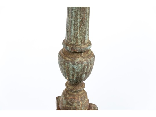Pair Of Iron Candlesticks