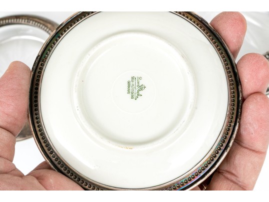 Sterling Mounted Coaster Lot