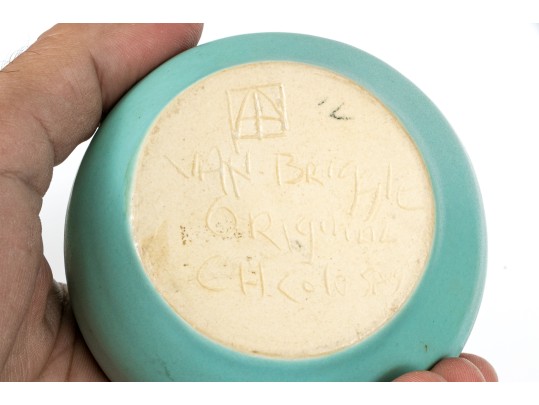 Collection Of Three Van Briggle Ceramic Glazed Vases