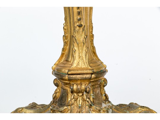 Louis XVI Style Gilt Bronze Figural Vestal Virgins Candlesticks
