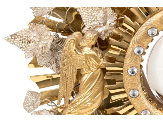 Lavishly Decorated Brass Catholic Monstrance