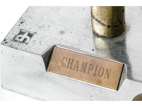 Izod International Brass And Steel Tennis Champion Trophy