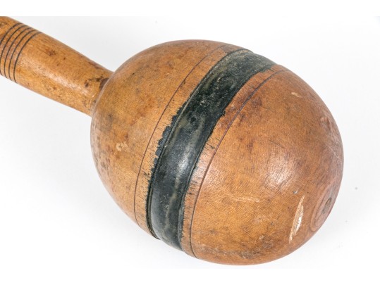 Pair Of Hand Carved Juggling Pins, Ca. 1920