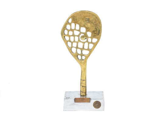 Izod International Brass And Steel Tennis Champion Trophy