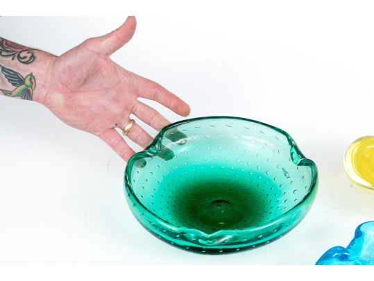 Four Mid-Century Glass Bowls