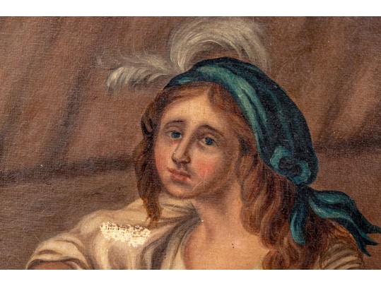 J. M. Thurston After Henry William Bunbury (English, 1750-1811) Oil On Canvas, 1855