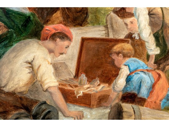 Oil On Panel After Pieter C. Dommershuizen (Dutch, 1834-1908) 