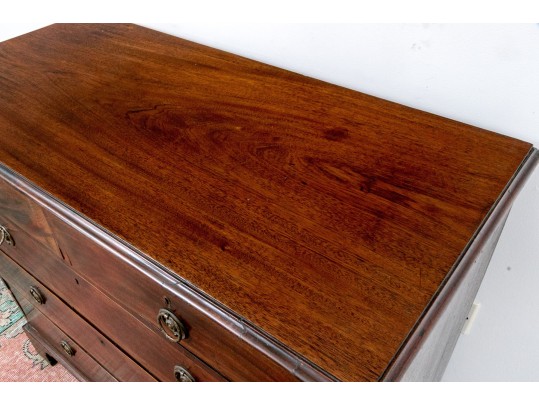 George III Mahogany Chest, Ca. 1820