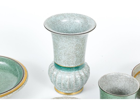 Group Of Seven Pieces Of Danish Royal Copenhagen Ceramics