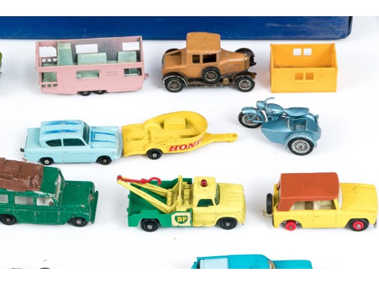 Four Trays Of Die Cast Matchbox Cars In Two Cases