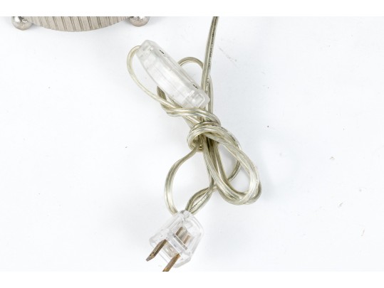 Pair Of French Art Deco Frosted Glass Table Lamps