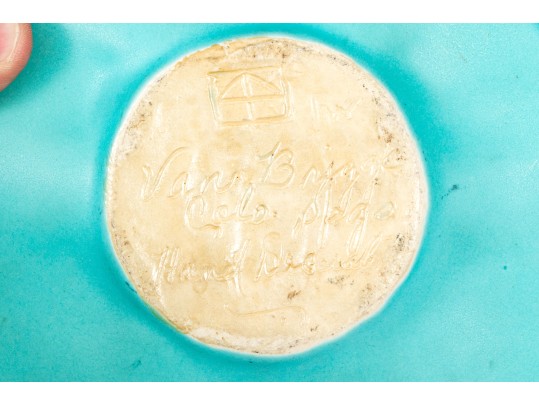 Van Briggle Hand-decorated Star Form Ceramic Plate