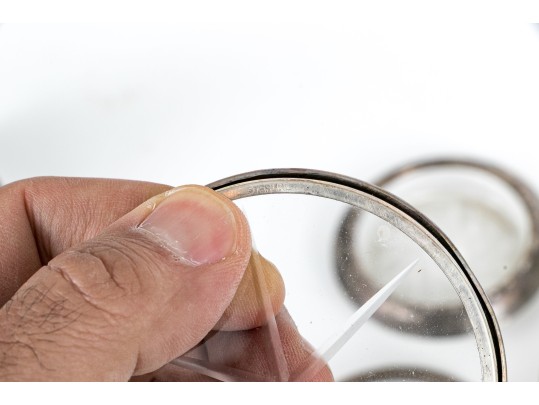 Sterling Mounted Coaster Lot