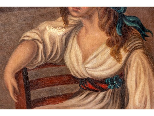 J. M. Thurston After Henry William Bunbury (English, 1750-1811) Oil On Canvas, 1855