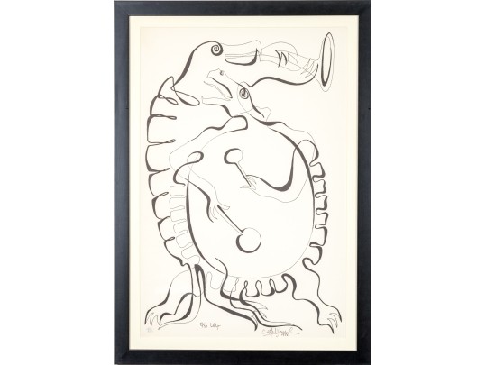 Signed Ltd Ed Lithograph, Turtle Musicians, 1976