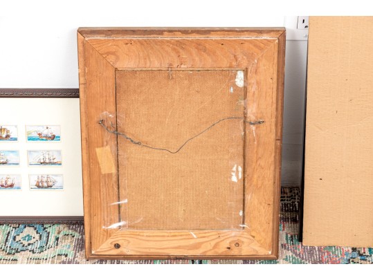 Signed Rikke Oil On Board, Abstract Forest