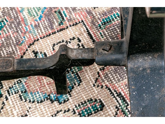 Pair Of Bennett Iron And Steel Andirons