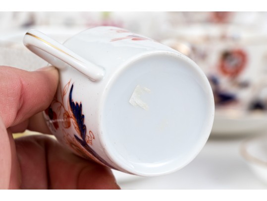 Seventeen Vintage Teacups And Saucers