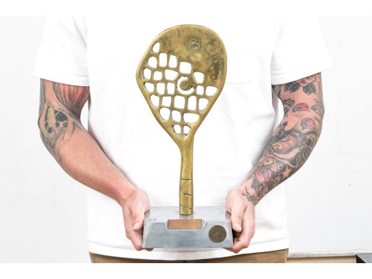 Izod International Brass And Steel Tennis Champion Trophy