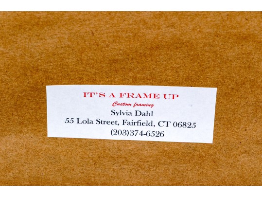 Oil On Canvas, Cubist Woman With Cart Of Milk