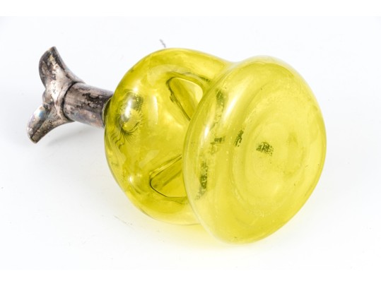 Lot Of Five Glass And Silver Plate Mounted Decanters