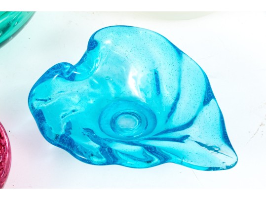 Four Mid-Century Glass Bowls