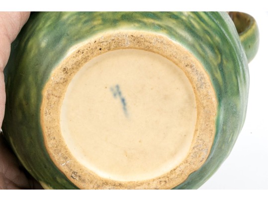 Two Roseville Moulded And Glazed Ceramic Vase