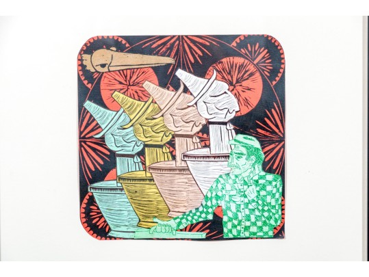 Two Mixed Media Collages