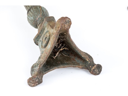 Pair Of Iron Candlesticks